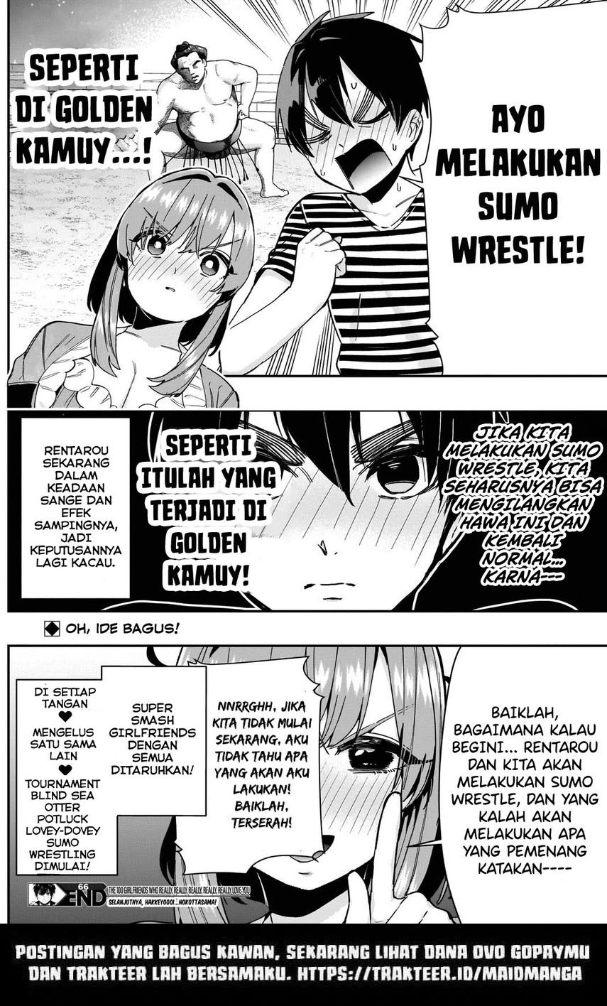 Kimi no Koto ga Dai Dai Dai Dai Daisuki na 100-ri no Kanojo Chapter 66 Bahasa Indonesia